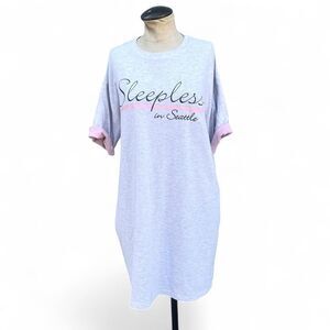 Sleepless in Seatle Nightgown 90s Sleep Shirt One size